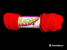 1 Skein Vintage HONEYBUN yarn color Scarlet 4oz,Acrylic , 4 Ply New
