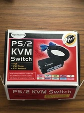 Syba SY-KVM22001 2 Port PS/2 VGA KVM Switch, Black