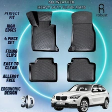 Custom Floor Mats Fits BMW X1 2009-2015 TPE Rubber All Weather Protect Liners 4p