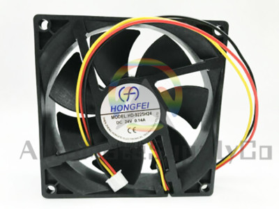 New Hongfei DC fan HD-9225H24 DC24V 0.14A 3-wire Inverter cooling fan