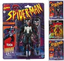 Spider-Man Retro Marvel Legends Venom Symbiote Spiderman 6-Inch Fast Ship