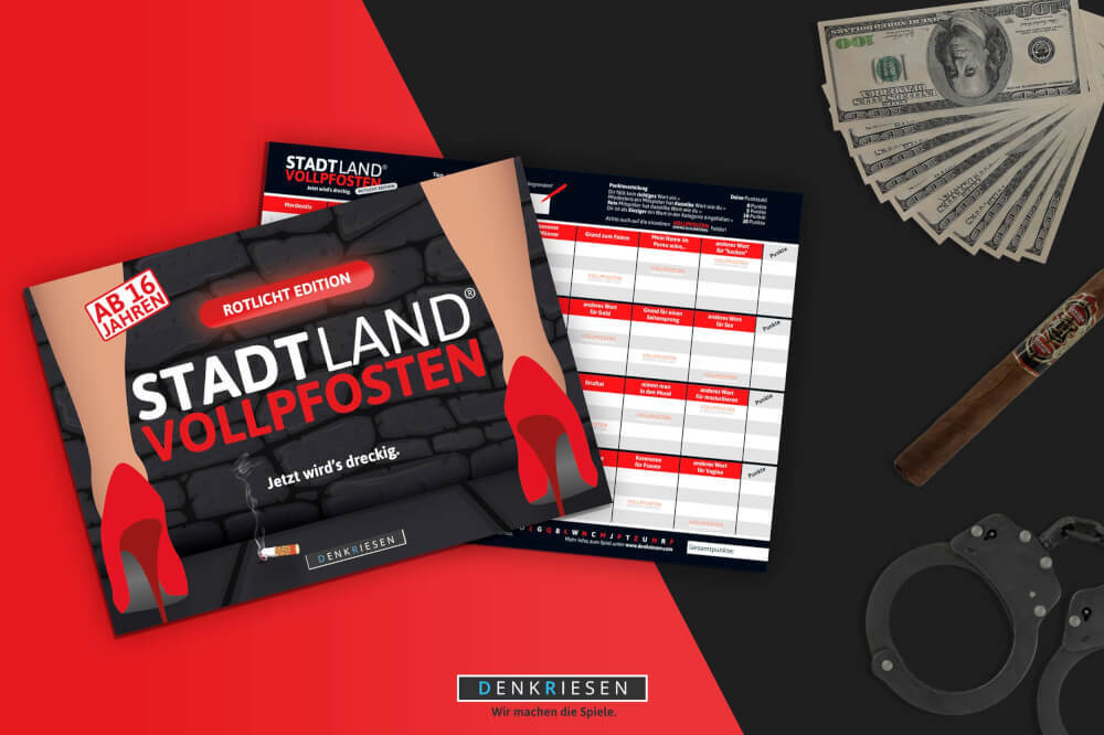 Thumbnail - Stadt Land Vollpfosten - Rotlicht Edition (dina4-format)