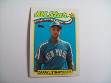 DARRYL STRAWBERRY 1989 #390 TOPPS ALL-STARS NEW YORK METS MLB BASEBALL