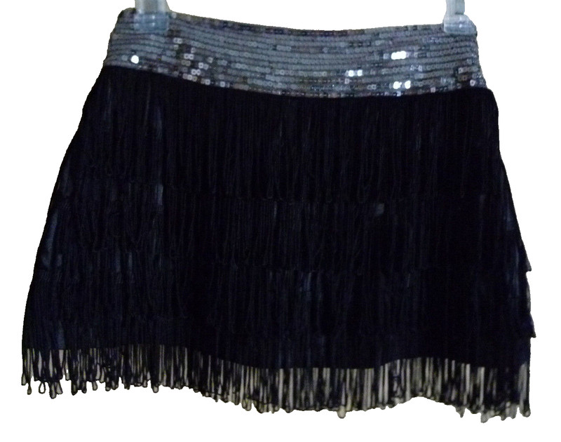 **JAYMY** Girl's Waist Sequined Skirt Size ((S)) 95% Polyester*5% Spandex.