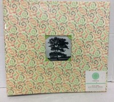 Martha Stewart Scrapbook 12x12 Post Bound Album Spiral Leaves paper 20 sleeves