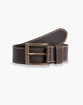 Wrangler Herren Premium Leder Nähte Gürtel IN Brown & Schwarz Größe 203cm Zu