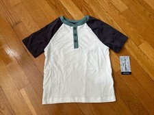 Tommy Bahama Kids Boys T Shirt White Grey Size XS 4