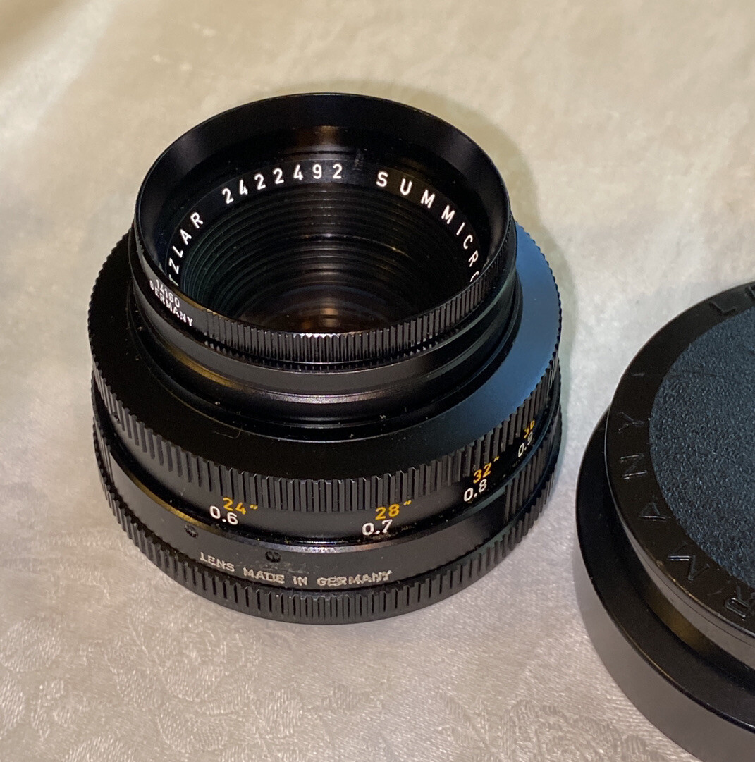 Leica 50mm f2 Leitz Wetzlar Summicron-R Lens 50/2 Germany S/N