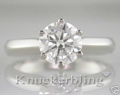 Diamond Solitaire Verlobungsring zertifiziert 1,20ct Brillantschliff & 18ct Gold