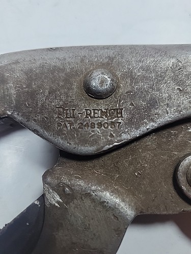 Vintage Whale Tool Corp Pli-Wrench Pat. 2489057, Locking Pliers 9in - Picture 5 of 10