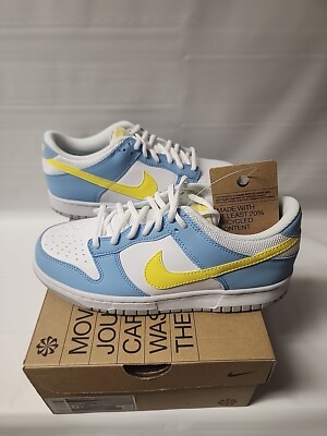 Nike Dunk Low Blue & Yellow (Homer Simpson) Style DX3382-400 W 7.5 GS 6