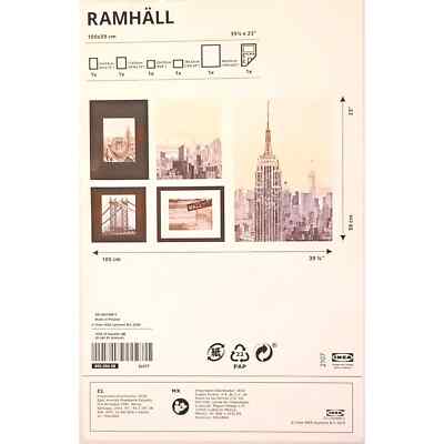 IKEA RAMHALL New York, I Love You ❤️ 005.004.08 Set of 5 Framed