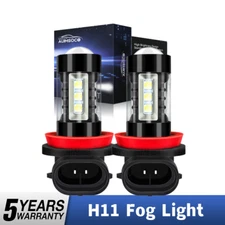 2X LED Fog Light Bulbs H8 H11 Fog Light Bulb White 6500K High Power DRL Lamps