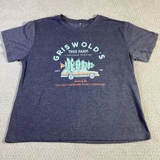 Griswold Tree Farm Christmas Graphic T Shirt 2XL Old Fashioned Family Christmas