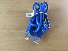6 FT USB TO PRINTER CABLE BLUE NEW