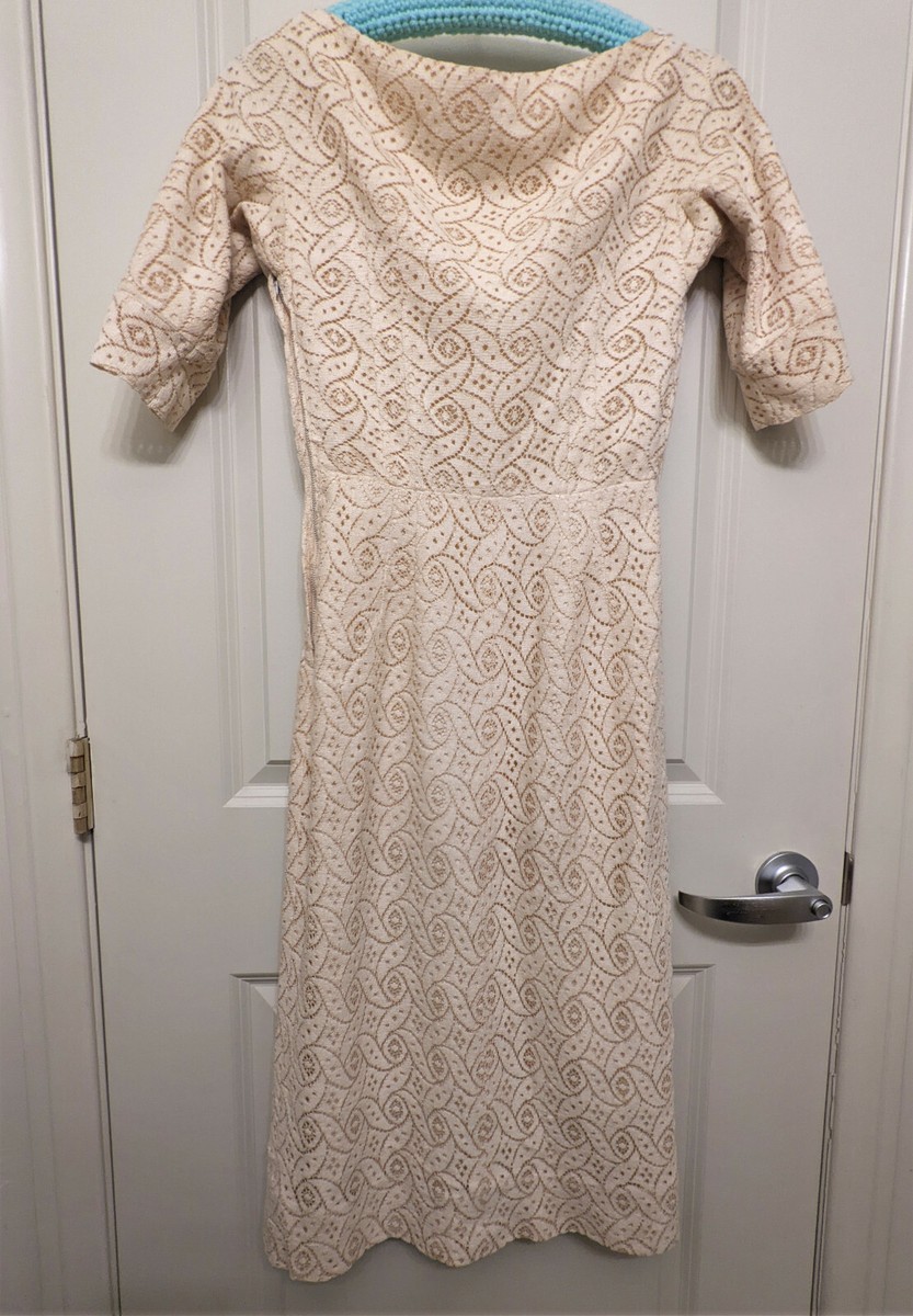 VINTAGE 1950s Ivory Lace Wiggle/Pencil Dress Lined Size Small Wedding GORGEOUS! | eBay VINTAGE 1950s Ivory Lace Wiggle/Pencil Dress Lined Size Small Wedding GORGEOUS! | eBay