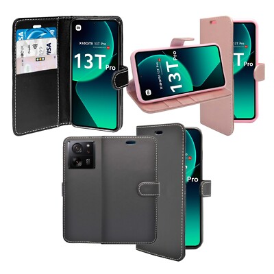 Für Xiaomi 13T / 13T Pro Wallet Flip Handy Hülle PU Leder Kartenfach Cover