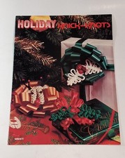Holiday Knick-Knots Craft Book MM411 DIY Macrame Christmas Ornaments Patterns