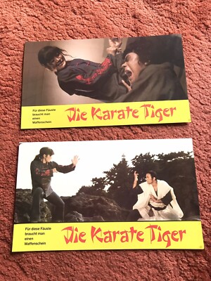 Die Karate Tiger Aushangfotos 2 Stck. Eastern, Grossfotos 20x34