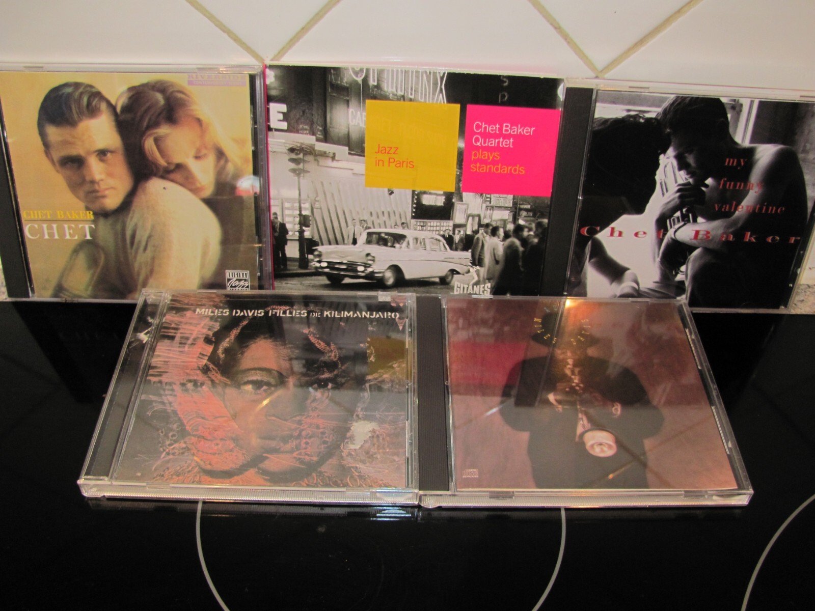 CHET BAKER MILES DAVIS 5 JAZZ LPS KILIMANJARO, AURA,JAZZ IN PARIS CHET ...