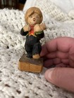 Vintage Hand Carved Musicians With Hat and Violin — photo 7
