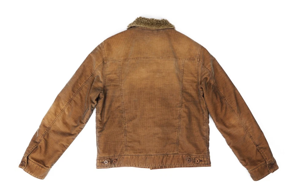 Chaqueta de Camionero Energie Para Hombre Marrón Pana por Miss Sixty Italia Talla XL De Colección Foto 4 de 4