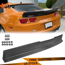 For 10-13 Chevrolet Camaro Rear Duckbill Type Trunk Spoiler Wing Black ABS Black