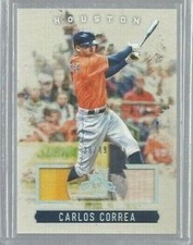2017 Diamond Kings DK Materials Holo Silver #DKMCC Carlos Correa 38/49 (re55406