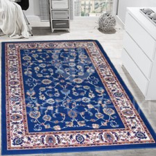 TAPPETO SALOTTO MOTIVO PERSIANO ROYAL SHIRAZ 9702 AZZURRO