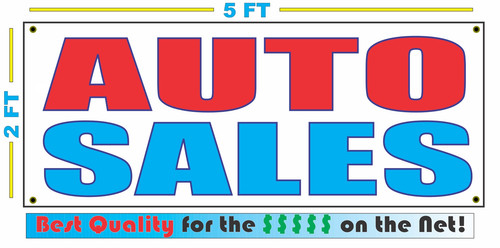 AUTO SALES Banner Sign NEW Larger Size Best Quality for the $$$ | eBay