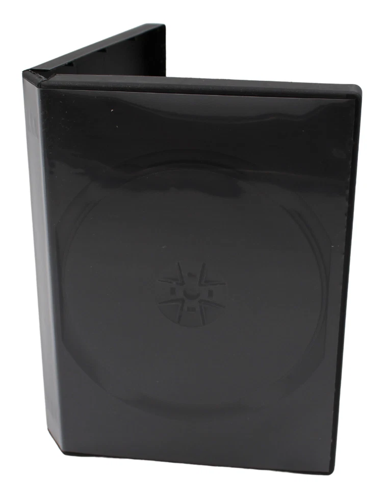 New Standard DVD Premium Black 8-Disc 27mm Replacement Movie Storage Shell Case Foto 2 de 4