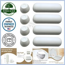 Toilet Seat Bumper Kit Rubber Adhesive Pads Cushioning Protection Universal Fit