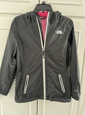 The North Face Girls size xl 14-16 coat Filles Black-pink Jacket windbreaker
