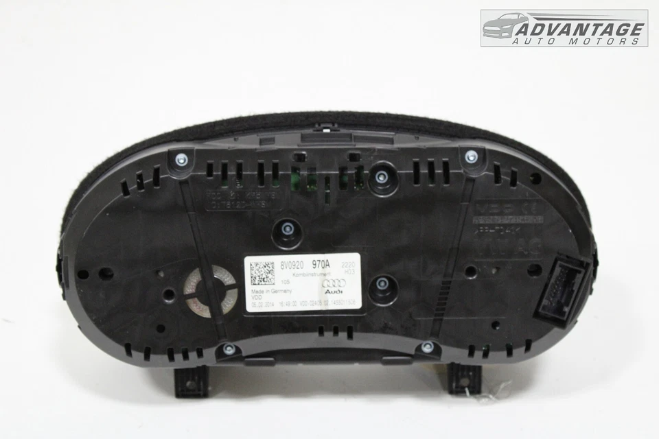 2015 AUDI A3 8V QUATTRO PAINEL DE INSTRUMENTOS MEDIDOR VELOCÍMETRO PAINEL 80K FABRICANTE DE EQUIPAMENTO ORIGINAL - Imagem 4 de 4