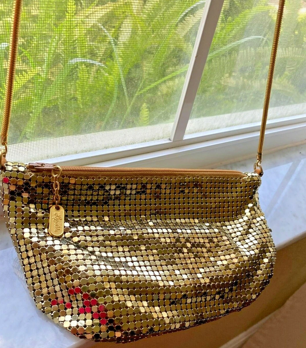 Lyrella Brand Gold Tone Vintage Metal Mesh Purse Handbag eBay