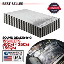 16sqft Thermal Sound Deadener Car Trunk Heat Shield Insulation Noise Reduce Mat 16sqft Thermal Sound Deadener Car Trunk Heat Shield Insulation Noise Reduce Mat
