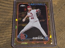 2024 Topps Chrome Sapphire #695 Kyle Gibson Gold SP #/50 Nmmt