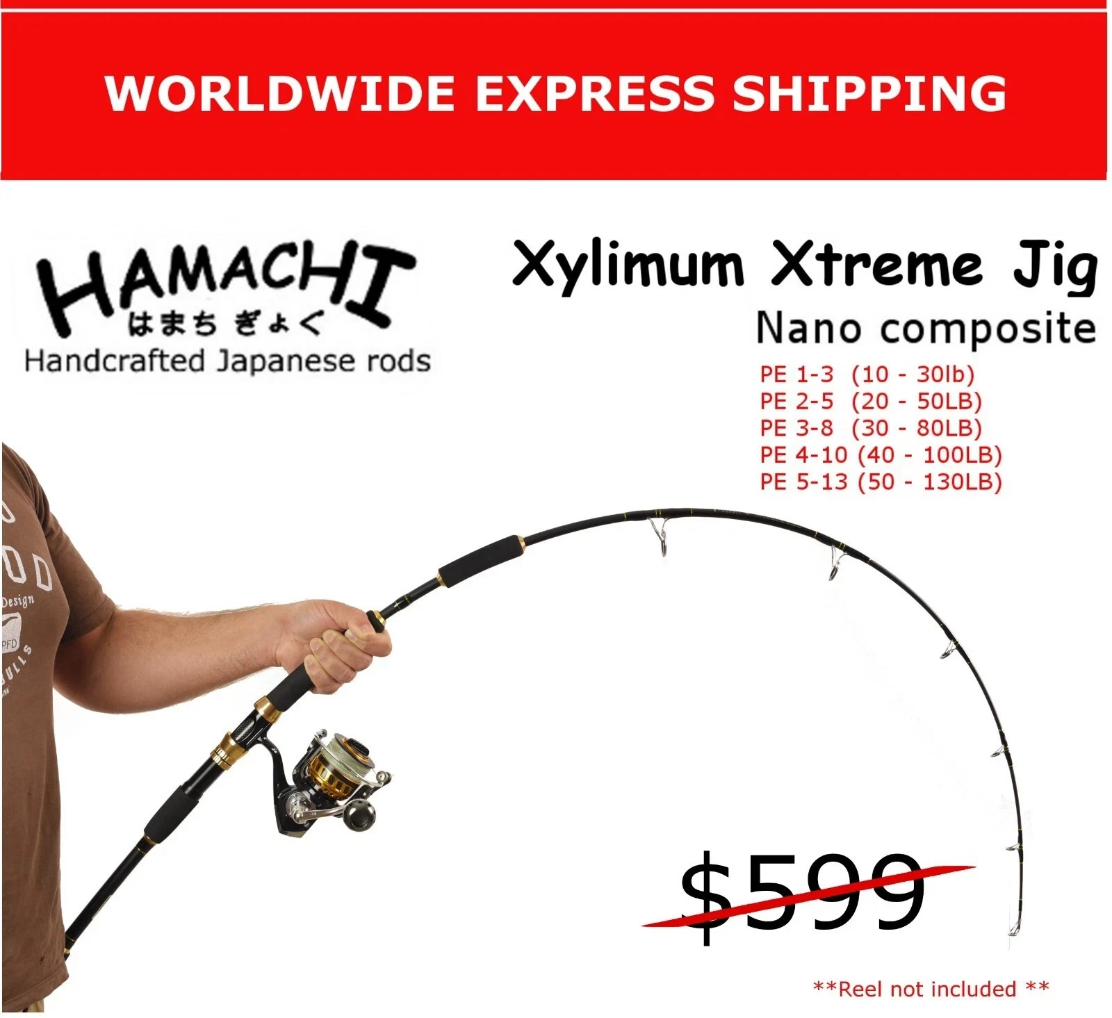 2020 Hamachi Nano Jig Xtreme PE 2 - 5 Japanese jigging reef fishing rod pole
Opens in a new window o