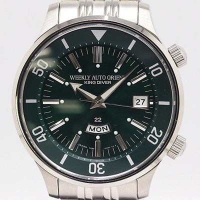 Orient King Diver F692-UAM0 70th Anniversary Herrenuhr grünes Zifferblatt