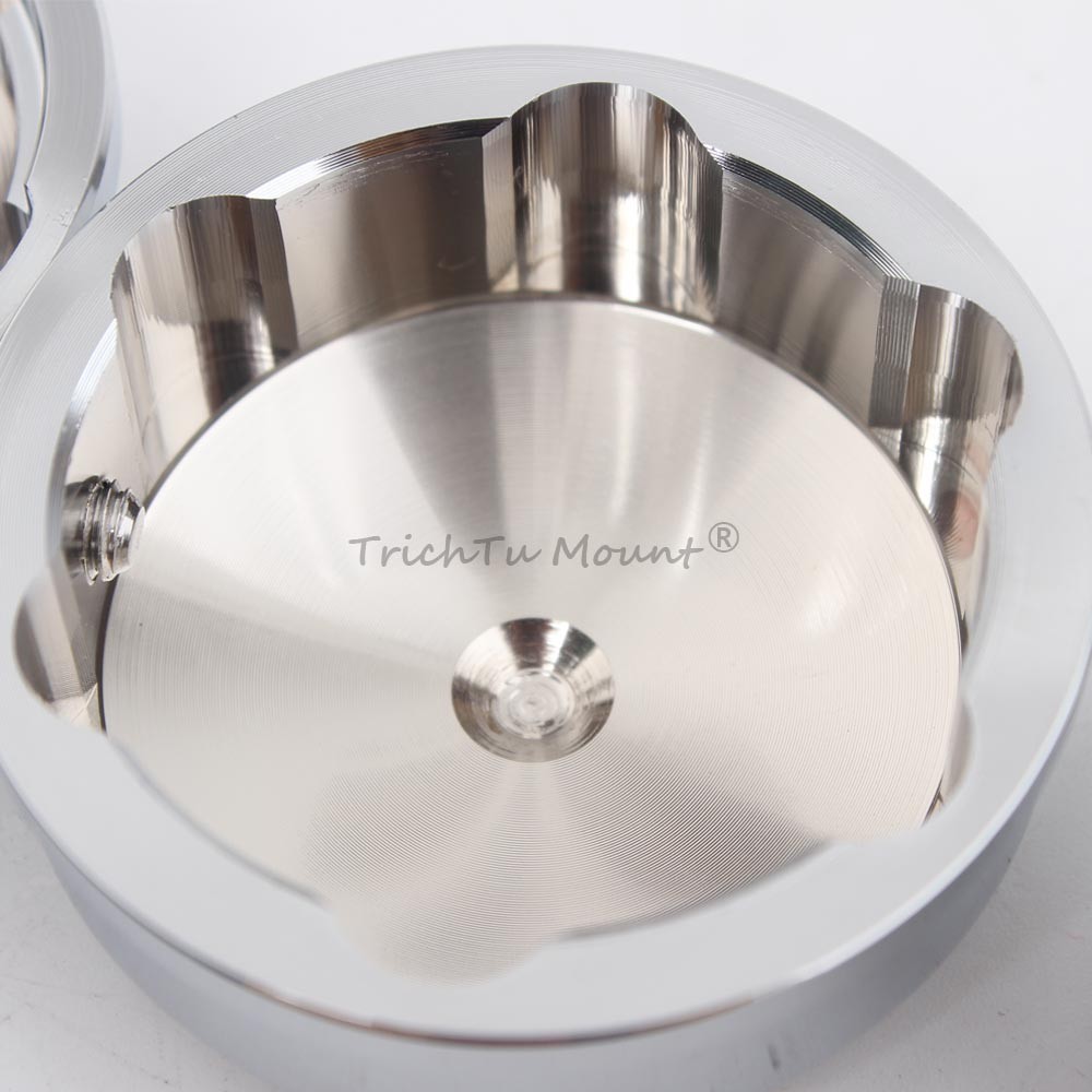 3x Chrome Upper Fork Stem Nut Cover For Harley Dyna Low Rider Heritage Softail