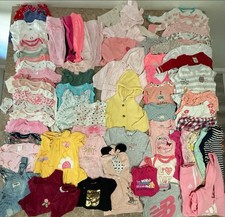 Baby Girl Clothing Lot 3M 3-6M Jackets Sleepers pants Jumpsuits Pink Lot of 81