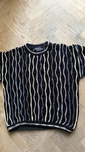Baracuta, Vintage Baracuta by Tundra Canada 3D Textured Knit Crewneck Sweater XL