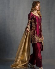 Designer Indian Pakistani Salwar Kameez Bollywood Dress Party Wear Suit wedding