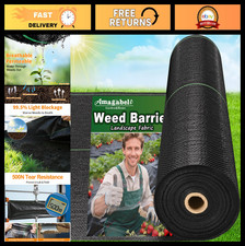 4ft x 300ft Heavy Duty Weed Barrier Landscape Fabric - Non Woven Ground Cover Ma