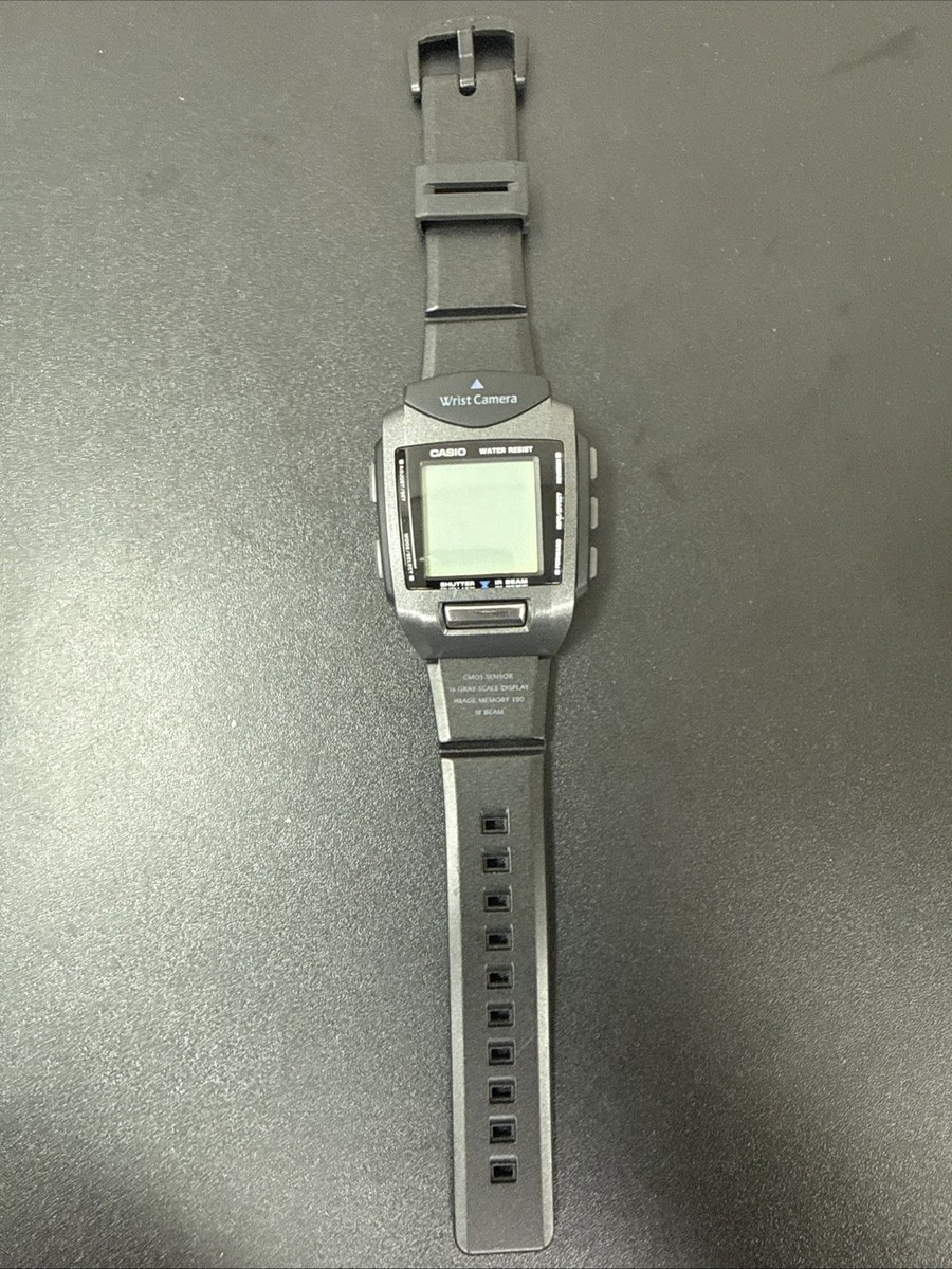 Casio Wrist Camera WQV-1 Men Quartz Battery Working Watch Luxury
