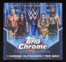 2026 Topps Chrome Sapphire Edition WWE Wrestling Hobby Box NEW FACTORY SEALED