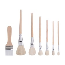 7 Pcs Mop Brush for Acrylic Painting Gilding Brush Versatile Mop Brushes6274
