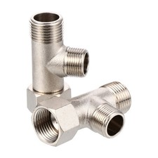 2pcs 3-way Diverter Movable Flexible Tee Connector for Bidet Sprayer