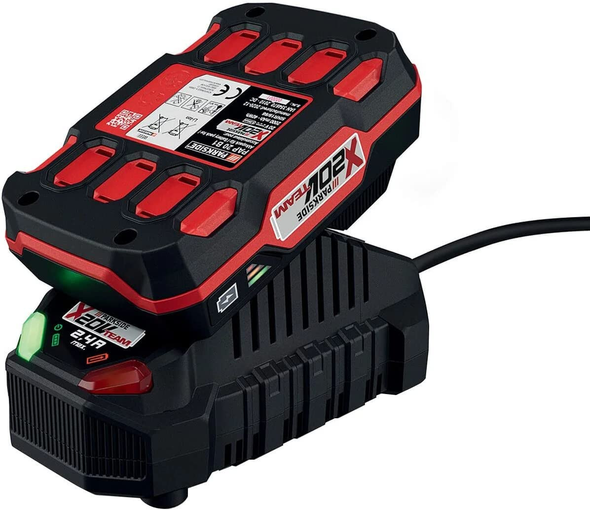 Batteria Agli Ioni Di Litio Da 20 V, 2 Ah (PAP 20 B1) E Caricatore Da 60 Min (PL