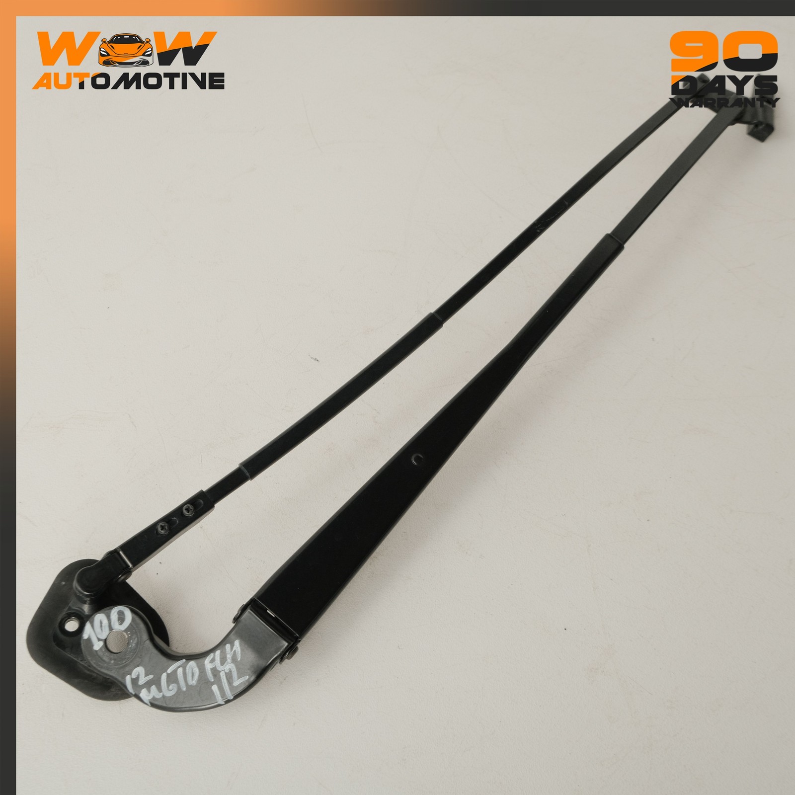08-19 MASERATI GRANTURISMO S FRONT WINDSCREEN WIPER ARM BLACK ASSEMBLY SET OEM